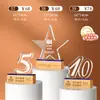 Trofeo de Cristal Creativo Hecho a Medida para Concurso de Baile Infantil, Medalla de Campeón Hecha a Medida para Juegos Deportivos de Fútbol y Baloncesto del Año del Caballo