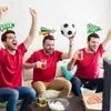 Decoración para Fiesta Temática de Fútbol Accesorios Abanicos Fans Copa del Mundo Diademas para Animar Llama de Fútbol Diademas de Fútbol
