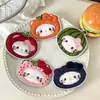 Lindas y Divertidas Calcomanías para Flequillo Kt con Temática de Frutas, Calcomanías Suaves y Adorables de Chicas de Pan de Sushi de Dibujos Animados, Herramienta de Organización