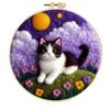Shein Mais Vendidos Pintura em Feltro DIY Pintura com Moldura de Bordado Suprimentos para Feltro Agulhado Decoração de Casa Flores de Lavanda