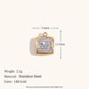 Europeu e Americano Transfronteiriço Venda Quente Moda Simples Aço Inoxidável Banhado a Ouro 14K Contas Octogonais Coloridas DIY Acessórios para Pingente
