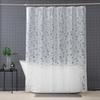 Cortina de Baño Impermeable Gruesa de Eva Ecológica Transparente Cubo de Agua 3D Material de Cortina de Ducha Hebilla de Acero Inoxidable