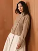 Trench Coat Europeu de Alta Qualidade com Gola Alta para Mulheres, Nova Moda Verão 2026 Versátil de Caimento Solto Elegante Jaqueta Top