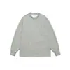 Sudadera Casual Larga de Manga Larga Lisa de Color Sólido con Bolsillo de Parche, Tendencia de Marca Americana, Estilo Vintage, Novedad Otoño 2025 Yidao