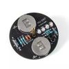 Desktop LED giroscópio rotativo DIY kit de produção eletrônica luzes piscando placa de circuito prática de soldagem peças divertidas