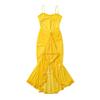 Exportación Transfronteriza de Aliexpress Primavera 2025 Ropa Europea y Americana Sexy Malla Descubierta Falda de Tirantes P10-20076