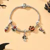 Pulseras de Halloween al por mayor Joyería Transfronteriza Europea y Americana Nicho Metálicas de Alto Grado Minimalistas Pulseras de Fantasma Calabaza