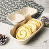 Caja para llevar ensalada ligera con un solo y doble compartimento, lonchera, caja para refrigerios, rectangular, desechable, biodegradable