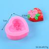 Ferramentas para Fazer Velas Aromáticas Formato de Flor de Amor Dia dos Namorados DIY Forma de Silicone para Bolo Mousse de Chocolate