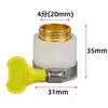 Conector universal de 4 puntas con dientes gruesos para tubería de agua de jardín, conector rápido para tubería de ducha, conector para grifo de lavadora