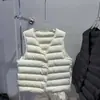 Colete 90% pluma de ganso branca, estilo curto feminino, nova coleção outono/inverno, gola V leve, camada interna fashion, H091402