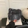 Moda Transfronteiriça Simples 2026 Verão Novas Bolsas Bolsas de Jeans Casuais Versáteis Multicamadas Bolsas Transversais Bolsas Quadradas Pequenas