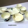 Tigela e Prato com Padrão de Pedra Cerâmica Estilo Creme de Alta Qualidade Tigela e Prato Utensílios de Mesa Domésticos Ins Tigela de Arroz Cerâmica Tigela de Macarrão Pratos Quentes