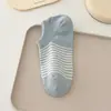 Calcetines Cortos Rayados para Mujer Tipo Barco Primavera y Verano Delgados Color Caramelo Cortos Modernos Calcetines Invisibles Moda Ins Antideslizantes No Visibles