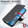 Funda para Teléfono con Tapa abatible e Inserción de Tarjeta, Magnética Dos en Uno, Soporte de Carga Inalámbrica, Funda de Cuero, Adecuada para Iphone18Promax