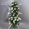 Mori White conjunto de cena de casamento fresco flor artificial floral Ponto de flor de estrada fundo palco arranjo de boas-vindas