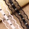 Renda de 3cm de largura com rebite de renda artesanato diy para bonecas acessórios de cabelo decorativos acessórios para roupas vestidos fita
