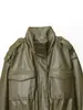 Para Exportación Transfronteriza Punto de Venta Invierno 2025 Nueva Ropa de Mujer Estilo Europeo y Americano Chaqueta Corta Retro Estilo Callejero Efecto Piel Sintética