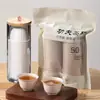 Tazas de té desechables de alta gama tipo kung fu y juegos de té para uso doméstico, tazas de té para agasajar invitados, tazas de té portátiles para exteriores de cáscara de arroz
