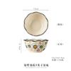 Bangcheng traje de cuenco y plato de cerámica para el hogar cuenco de arroz plato vajilla cuenco retro de doble asa cuenco para fideos cuenco para sopa cuenco grande