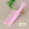 Peine de Dientes Anchos Peine de Dientes Anchos Cabello Largo Cabello Rizado Perm Mujeres Peine Alisador Peine de Plástico para el Hogar Peine Grande para el Cabello Hogar