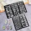 Suministro Transfronterizo de Juegos de Placas de Estampado para Uñas, Plantillas DIY de Transferencia para Uñas, Venta al por Mayor de Fabricantes