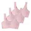 Ropa Interior Sin Costuras de Seda de Hielo para Mujer, Talla Grande, Sin Aros, Chaleco Deportivo para Mujer, Transpirable, Hermoso Espalda, Sujetador Fino Cómodo