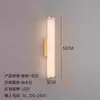Luminária de parede para cabeceira de quarto de mármore transfronteiriça, luminária de parede de designer criativo nórdico para sala de estar, escritório de vendas, saguão, hotel