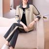 Conjunto de Primavera 2026 para Mamá, Nuevo Conjunto Deportivo para Mujeres de Mediana Edad y Mayores, Chaqueta Casual de Primavera y Otoño, Conjunto de Tres Piezas Holgado Talla Plus