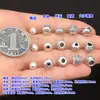 Prata Pura S999 Ruyi Xiangyun Retrô Contas Separadas Contas Redondas Brinquedo de Cristal Corda de Mão Trançada Colar Acessórios DIY Feitos à Mão