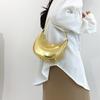 Bolso de Verano para Mujer de Moda Cool Bolso de Mujer ins Super Caliente Brillante de Hombro Cruzado Media Luna Bolso Dumpling Bolso Sobaco Combinable