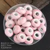 Serie Rosa de Varias Cuentas Cerámicas de Forma Irregular, Corazón, Estrella, Flor Cuentas Sueltas, Collares de Mano, Accesorios para Ropa, Cuentas para Joyería DIY