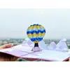 Tarjeta de Felicitación Creativa 3D Hecha a Mano Pop-Up, Tarjeta de Felicitación Globo Aerostático Escultura de Papel, Tarjeta Universal de Agradecimiento y Bendición, Venta al por Mayor de Regalos