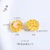 Accesorios para manualidades de oro mate de 18 quilates que conservan el color, colgante de calabaza luna diablo, pulsera pulsera collar cuerda cuerda roja femenina