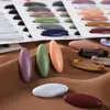 Pasadores de seguridad de plástico en colores Morandi mate simples para asegurar bufandas y pañuelos de cabeza, juego monocolor esmerilado de 12 piezas