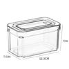 Juego de 10 Piezas de Cajón para Verduras de Refrigerador Transfronterizo Caja de Almacenamiento Apilable para Refrigerador con Tapa Contenedor Transparente Refrigerado para Frutas y Verduras