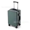 Maleta con acabado espejo de 20 pulgadas estilo marco de aluminio, maleta de viaje tipo trolley, gran capacidad, ligera, ruedas universales silenciosas, interior de doble cierre de 26 pulgadas