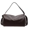 Bolso de Hombro Suave Retro de Gran Capacidad para Mujer 2025 Otoño Moda Tendencia Bolso Cruzado de Hombro para Viajes Cortos