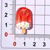 Acessórios DIY Sorvete de Morango Verão Gelo Transparente Charms Criativos para Sapatos Presilhas de Cabelo Materiais para Garrafa de Água Atacado