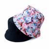 Estilo Europeo y Americano Retro Moderno Sombrero de Pescador Estampado de Flor de Anacardo Moda Callejera Sombrero Plegable tipo Cubeta Sombrero de Sol Distintivo de Doble Cara