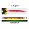 Cebo para pesca en alta mar, 80 g-200 g, placa de hierro de escala fina, pesca al aire libre, Luya far, cebo duro de plomo fundido para peces, cebo para caballa