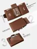 Portatarjetas de Metal 70% de Descuento Transfronterizo Portatarjetas de Expulsión Automática Portatarjetas de Negocios Multifunción Cremallera Compartimento para Monedas Portatarjetas Simple para Hombre