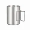 Taza de Agua Plegable de Acero Inoxidable 304 Portátil para Camping al Aire Libre Senderismo Taza de Doble Pared Aislada Taza Portátil para Café para Llevar