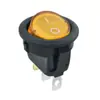 Interruptor basculante redondo Kcd1 con luz, 3 pines, 2 velocidades, estándar certificado ETL/UL, parte superior redonda, parte inferior redonda, interruptor redondo americano