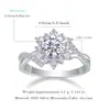 Anillo de plata S925 con moissanita, anillo cerrado, nuevo modelo más vendido, venta al por mayor desde la fuente, en stock para envío directo
