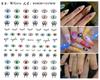 Adesivos de Arte para Unhas Olho de Diabo Mancha Comércio Eletrônico Transfronteiriço Cor Azul Olhos Adesivos de Arte para Unhas Olho de Diabo