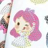 De acordo com os requisitos do cliente, grande quantidade de adesivos de diamante transparentes adesivos de impressão colorida personalizados para DIY infantil com papel de fundo desenhado