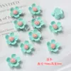 Liquidação 19mm Flores de Resina Tridimensionais Acessórios Flor de Cinco Pétalas Artesanal DIY Estilo Antigo Acessórios de Cabelo Materiais para Decoração de Capa de Celular