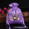 Nueva bolsa vacía de bolsita bordada con cinta hecha a mano de estilo chino, bolsita de lavanda, venta al por mayor