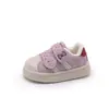Otoño 2026 Nuevos Zapatos Casuales para Niños Felpa de Dibujos Animados Lindos Forrados Cálidos Puntera de Concha Unisex Versátiles Zapatos de Tabla